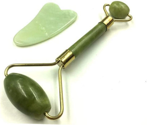 Rouleau de Jade pour massage du visage pierre de Jade Gua