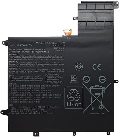 Batterie interne C21N1706 pour ordinateur portable Asus ZenBook FlipS