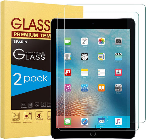 Lot de 2 protections d'écran compatibles avec iPad 6e 5e génération SPARIN