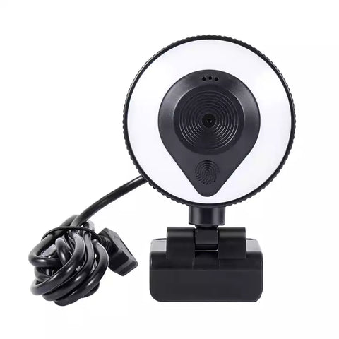Webcam 360 "avec Microphone et éclairage intégrés